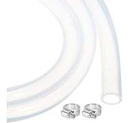 Tuyau en silicone transparent 13mm diamètre intérieur x 17mm extérieur 0,9m | Tuyau en silicone souple et transparent pour le transfert de liquides et de gaz. Diamètre intérieur 13mm,(13mm x 17mm)
