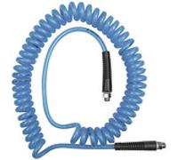 Tuyau en spirale, vissage, ressort de protection anti-torsion, renforcé en PU, G 3/8, tuyau Ø 12 x 8, PN à 23 °C max. 15 bar, longueur 3,0 m.