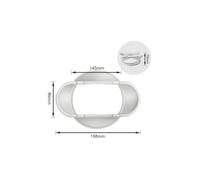 Tuyau évacuation clim mobile, buse plate, 130/150 mm, compatible universel
