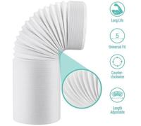 Tuyau évacuation climatiseur - Flexible extensible Universel - Climatiseur mobile - 13cm Diamètre