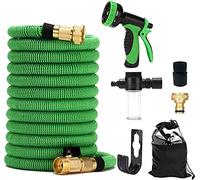 Tuyau extensible 15M/30M/45M Tuyau de jardin avec 3 couches de noyau en latex naturel de jardin avec 9 modes d'arrosage anti-fuite et anti-corrosion pour vaporiser le gazon, nettoyer les voitures