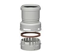 Tuyau flexible Bertrams Polyline EW 40FAM60 DN 60/100, flexible à rigide avec douille