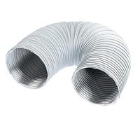 Tuyau Flexible en Aluminium 125mm / 1.5m - Gaine Semi-rigide pour Réseau VMC - Conduit Flexible D'arrivée D'air