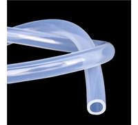 Tuyau flexible en caoutchouc Tuyau en caoutchouc de silicone translucide 1/2/5 m, diamètre intérieur 2-14 mm, flexible, transparent, souple, for brassage, 1 pièce(2M*18MM*14MM)