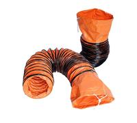 Tuyau flexible en PVC de 1,8 m, avec corde réglable for ventilateur d'extraction, conduit d'extraction pliable, rangement facile(200mm)