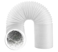 Tuyau flexible en PVC pour climatiseur, longueur 6 mètres, diamètre 152 mm, couleur blanche