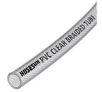 Tuyau flexible en PVC transparent renforcé pour air, eau, huile, gaz, nourriture 8 mm (5/16") 1 mètre