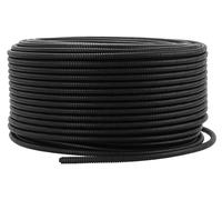Tuyau flexible noir de 10 mm x 60 m, pour la protection des câbles