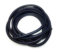 Tuyau flexible ondulé en PE noir non fendu 13mm - 2m