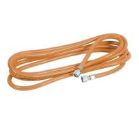 Tuyau flexible pour désherbeur thermique jardin - Raccord 4 x 11 écrous mobiles - Longueur 4 m - Orange