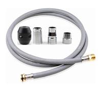Tuyau flexible pour robinet de cuisine - PZCC - Grohe 48293000 - Nylon & métal - 50 pouces - Rétractable, compatible Grohe K4/K7