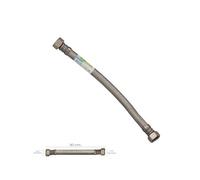 Tuyau flexible renforcé en acier inoxydable thermos femelle 1/2" - femelle 1/2" Longueur 300 mm