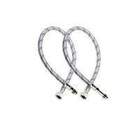 Tuyau Flexible Tressé 40cm pour Raccordements Sanitaire F1/2 M10 Gris