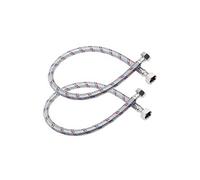 Tuyau Flexible Tressé pour Raccordements Sanitaire F1/2 F1/2 Résistant Gris
