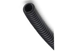 Tuyau gainé ondulé flexible， Conduit de câble ondulé PP noir 7,5 mm-34, mm(11.6mmx8mmx5meter)