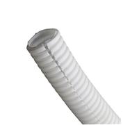 Tuyau gainé ondulé flexible， Conduit ondulé PP 1 mètre multicolore 11,6-34,5 mm(Wit,AD 28.5 x ID 23mm)