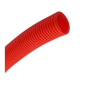Tuyau gainé ondulé flexible， Tuyau isolé ondulé de conduit pp for le harnais fil tailles multiples multicolores 5 mètres(Red,AD 15.8 x ID 12mm)