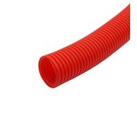 Tuyau gainé ondulé flexible， Tuyau ondulé de pp 1 mètre for l'annonce multicolore 11.6-34.5mm protection fil et câble(Red,AD 21.2 x ID 17mm)