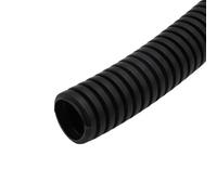Tuyau gainé ondulé flexible， Tuyau ondulé de pp 1 mètre for l'annonce multicolore 11.6-34.5mm protection fil et câble(Black,AD 18.5 x ID 14.3mm)