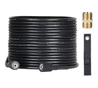 Tuyau Haute Pression 10m M22x14mm Anti-Torsion Compatible Karcher HD/Kranzle Adaptateur Laiton