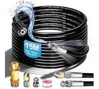 Tuyau Haute Pression Kärcher K2-K7 180 bar 15m avec Buse Rotative 360° et Adaptateur M22 Universel