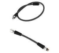 Tuyau haute pression pour plongee - Tuyau tressé en fibre de carbone pour manomètre - 15 cm - 300 bar - 8 mm - Raccord fileté 7/16-20UNF