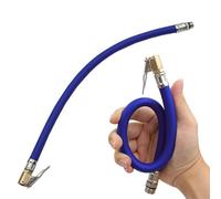 Tuyau Inflateur 370mm Interface 9.5mm 12.5mm Tuyau Inflateur(Blue 9.5mm) | Caoutchouc renforcé, anti-explosion, sécurité maximale, usage intensif, garage professionnel