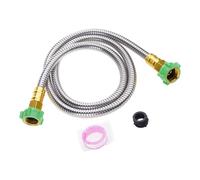 Tuyau leader en acier inoxydable de 1, 5 m avec connecteur femelle-mâle, rallonge de tuyau d ' arrosage flexible et étanche de remplacement, rallonge de jardin courte avec connecteur femelle à mâle