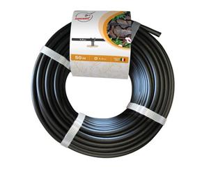 Tuyau micro conduit - Ø 4 x 6 mm - Débit 1,6 bars - 50 m - Noir - Arrosage précis - Matériaux durables