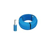 Tuyau multicouche 16x2 mm 100 m gaine rouge flexible