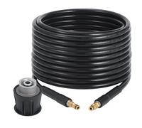 Tuyau Nettoyeur Haute Pression 15M, Tuyau Déboucheur Canalisation Flexible Kärcher K2 K3 K4 K5 K6 K7, Connecteur Rapide M22 inclus