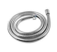 Tuyau ondulé en acier inoxydable Tuyau de douche extensible en acier inoxydable noir et argent, raccord 1/2" flexible for WC salle bain