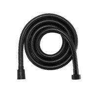 Tuyau ondulé en acier inoxydable Tuyau de douche extensible en acier inoxydable noir et argent, raccord 1/2" flexible for WC salle bain