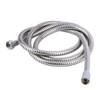 Tuyau Ondule En Acier Inoxydable Tuyau de douche flexible G1/2" or brossé 1,5 m, style antique, en acier inoxydable gris for salle bain