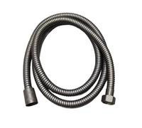 Tuyau Ondule En Acier Inoxydable Tuyau de douche flexible G1/2" or brossé 1,5 m, style antique, en acier inoxydable gris for salle bain