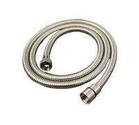 Tuyau Ondule En Acier Inoxydable Tuyau de douche flexible G1/2" or brossé 1,5 m, style antique, en acier inoxydable gris for salle bain