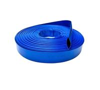 Tuyau plat bleu 6 bars pour chasse d'eau, irrigation et pompes de cale (50 mm T10 m)