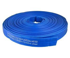 Tuyau plat en PVC Garronda, 1 pouce, 100 mètres, tuyau de pression 2 bars, tuyau plat en PVC, tuyau d'alimentation en eau, pour l'irrigation, le transport d'eau, le jardin et le drainage, modèle GD-02