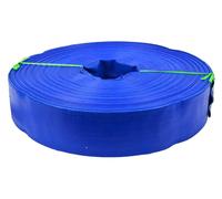 Tuyau plat en PVC Garronda, 2 pouces, 50 mètres. Tuyau de pression, 2 bars. Tuyau plat en PVC pour le transport d'eau, idéal pour l'irrigation, le jardinage, le drainage et le transport d'eau. Référen