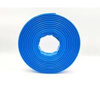 Tuyau plat en PVC - Tuyau de chantier - Tuyau industriel - Sécurité 3:1 - Bleu - Diamètre intérieur : 25 mm | Longueur : 40 m