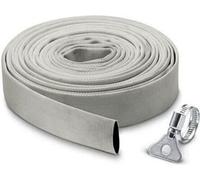 Tuyau Plat en Textile Kärcher, 10 m x Ø 1 1/4" (32 mm), Débit Élevé, Collier de Serrage Inox