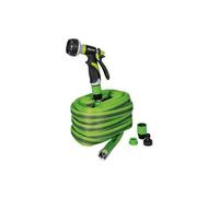 Tuyau Plat Flatex 15M - Avec Raccords et Pistolets - Flexible et Pratique - RIBIMEX