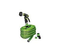 Tuyau Plat Flatex 15M - Avec Raccords et Pistolets - Flexible et Pratique - RIBIMEX