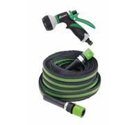 Tuyau Plat "Flatex" 30M - Avec Raccords et Pistolet - Flexible et Pratique - RIBIMEX