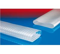 Tuyau plat PROTAPE PUR-C 335 FOOD-AS FLAT Diamètre intérieur : 150-152 mm Diamètre extérieur : 155,00 mm Longueur : 5 m Épaisseur de paroi : 2,5 mm