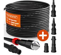 Tuyau pour nettoyeur haute pression Tuyau déboucheur flexible noir Nettoyage de canalisations 10m