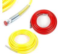 Tuyau pour pulvérisateur de peinture Airless - Tuyau haute pression 15,2 m - Diamètre intérieur 6,35 mm - 3300 PSI - Renforcé de fil d'acier - Résistant à la corrosion - Jaune