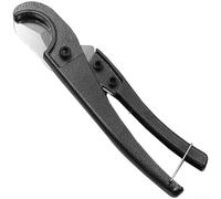 Tuyau professionnel en PVC PPR de 3 à 32 mm avec serrure, ciseaux à tube en plastique, corps en acier 65 Mn en aluminium pour les tâches de plomberie, gris/rouge (noir)