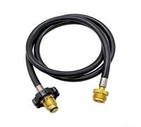Tuyau Propane Caoutchouc 6FT Laiton Résistant Intempéries | Compatible pour mr pour buddy, pour weber Q, pour coleman, 6FT longueur idéale, usage camping pour chauffage extérieur