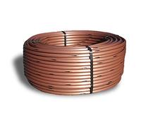 Tuyau Rain Bird XFS 100 m pour irrigation enterrée 16 mm avec compte-gouttes tous les 33 cm Marron